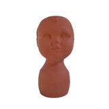 Vase vintage tête d'enfant terre cuite cache-pot
