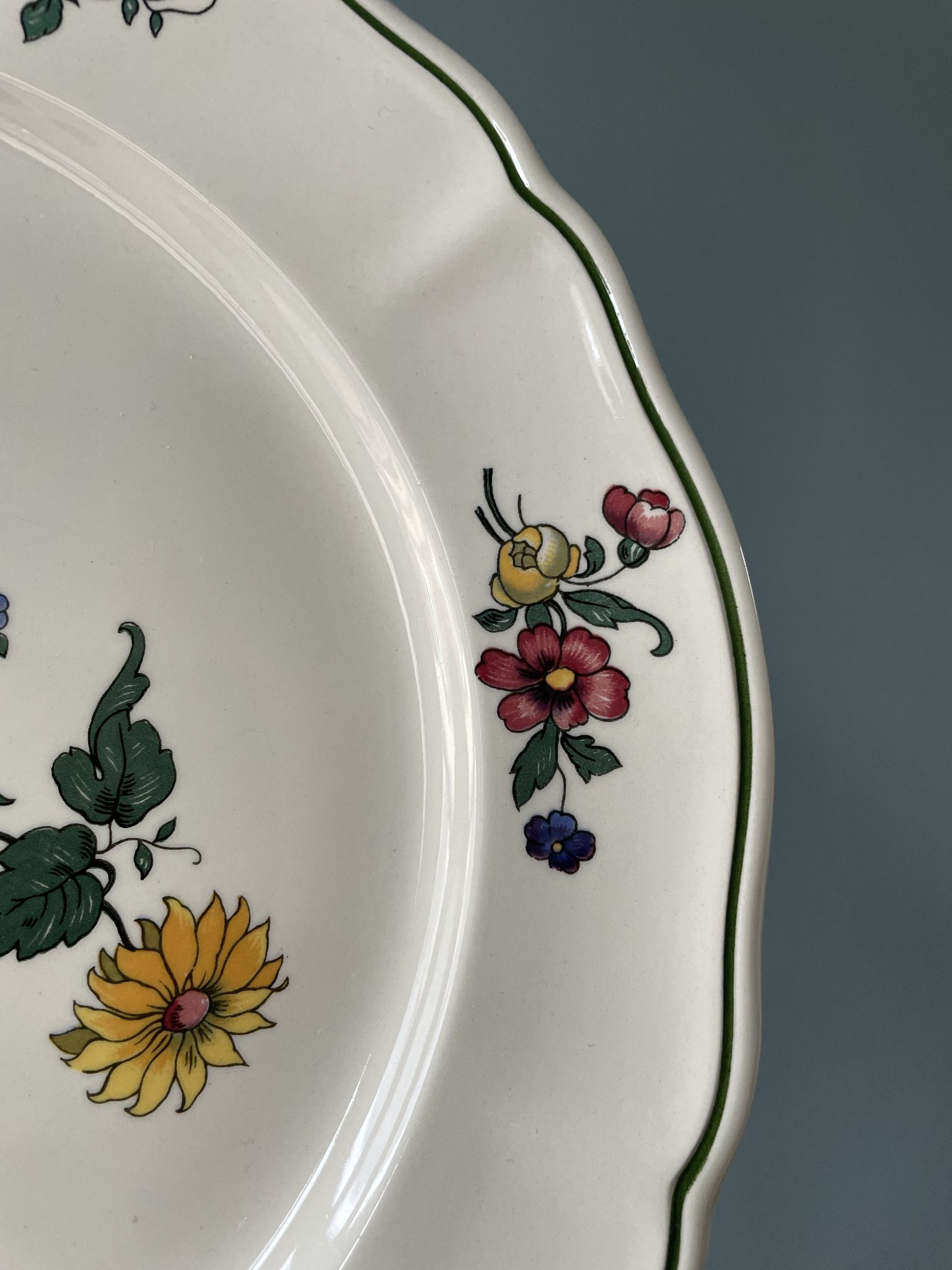 Set of 7 flat plates villeroy and boch vieux strasbourg
