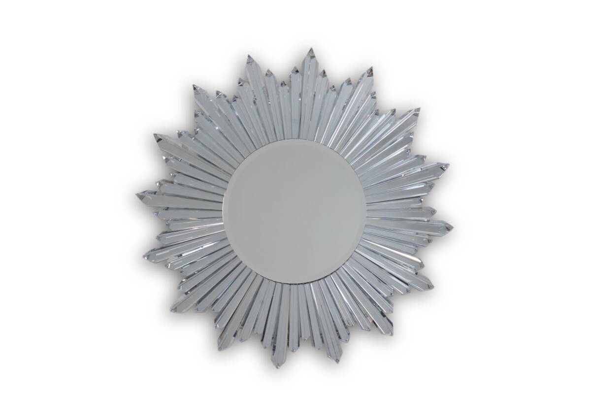 Baccarat. “Star” mirror in crystal, backlit. 21st century.