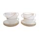 6 cups arcopal white opaline