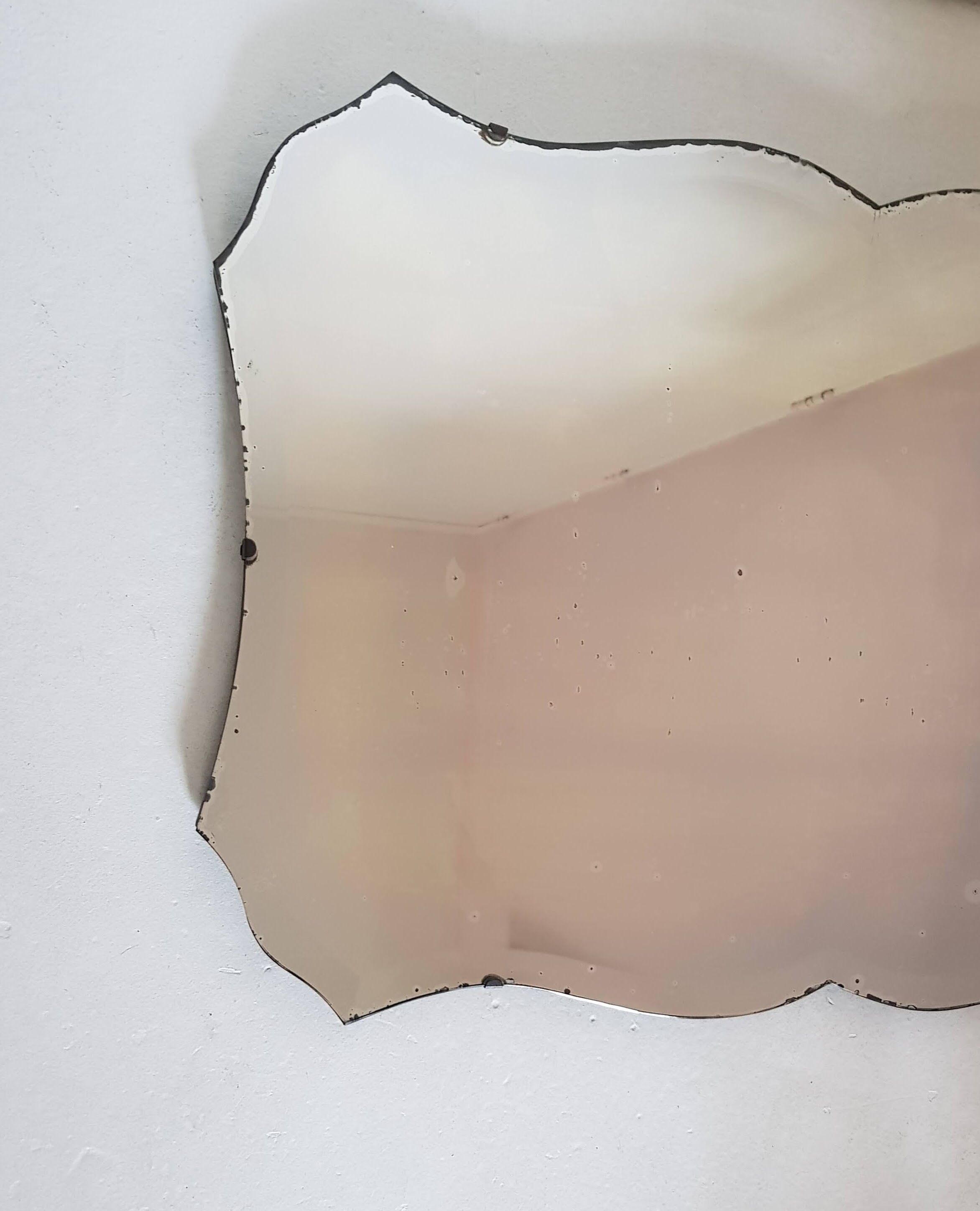 Antique beveled mirror