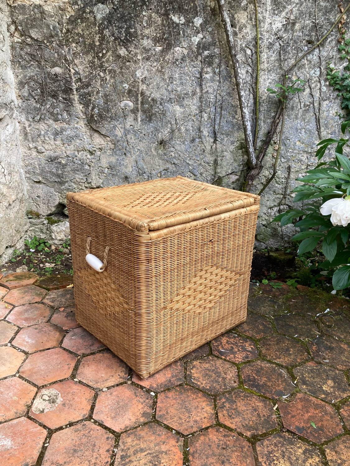 Vintage wicker chest