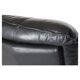 Post modern black leather armchair, Italy 1980 's