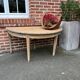 Ancienne table en bois demie lune