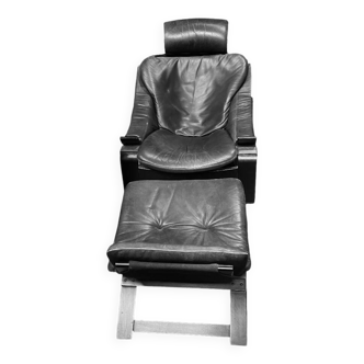 Fauteuil en cuir