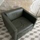 Fauteuil Pfister Knoll cuir kaki