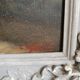Painting interior scene, oil on plywood, early twentieth.