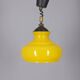 VINTAGE 1970S YELLOW GLASS CHANDELIER, ITALIAN DESIGN