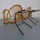 Set of Dutch Mid-Century Bamboo Chairs by Rohé Noordwolde, 1950s