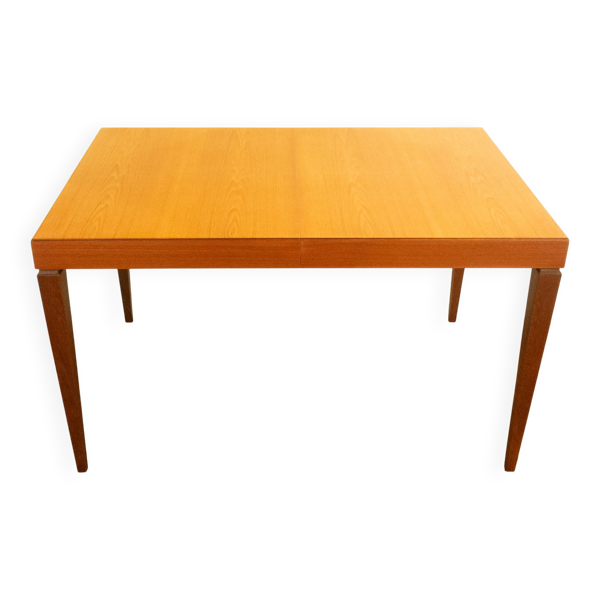 Table de salle à manger extensible en teck, style vintage des années 60