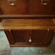 Mahogany notary desk with flaps