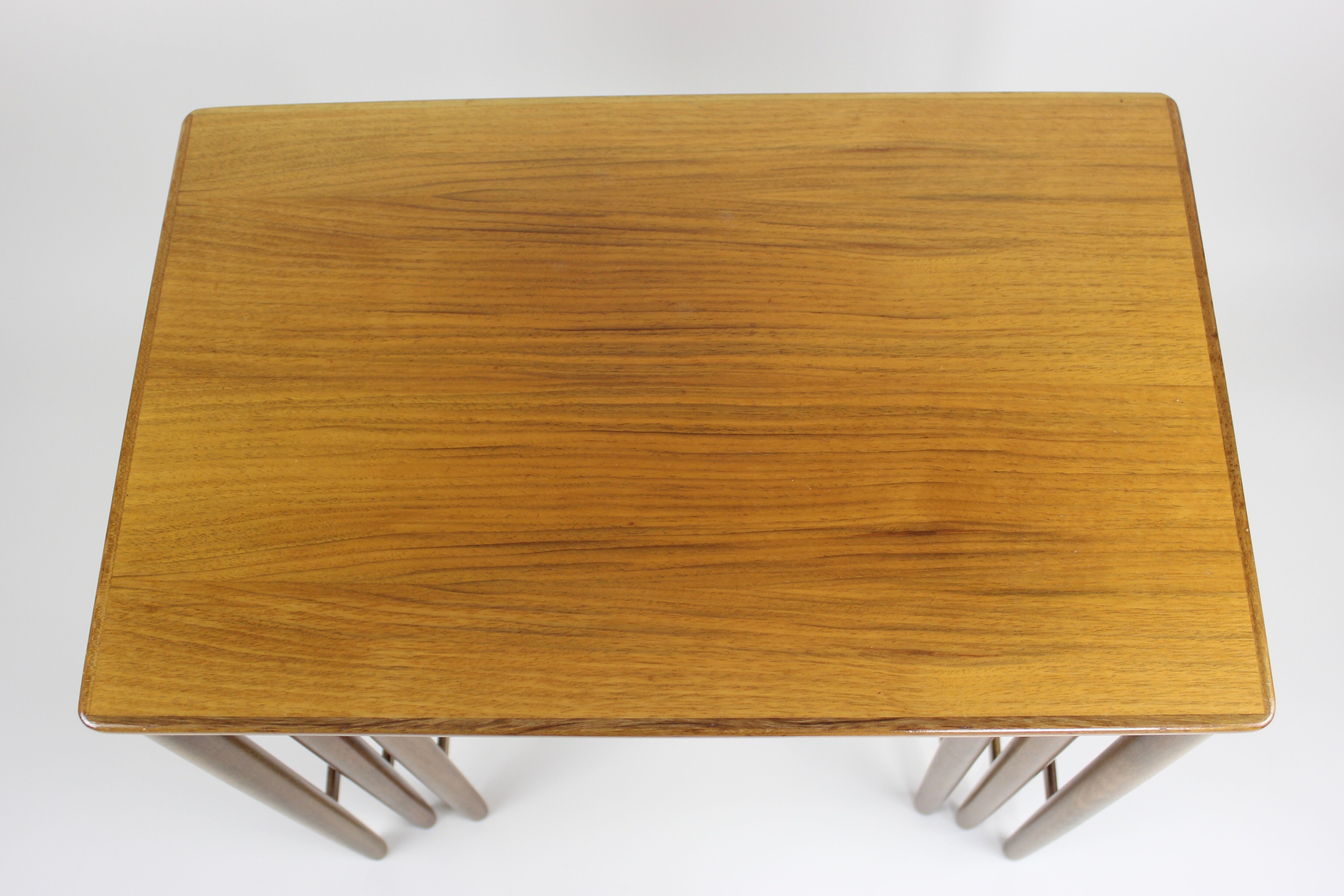 Mid Century Nesting Table by Opal, Set of 3, Walnut furniture