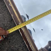 Large antique mirror 144 cm in Empire style - Trumeau or fireplace mirror