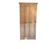 Antique wooden workshop locker with 3 doors