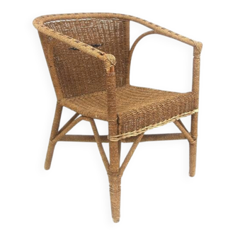 Vintage rattan armchair, Sweden, 1950