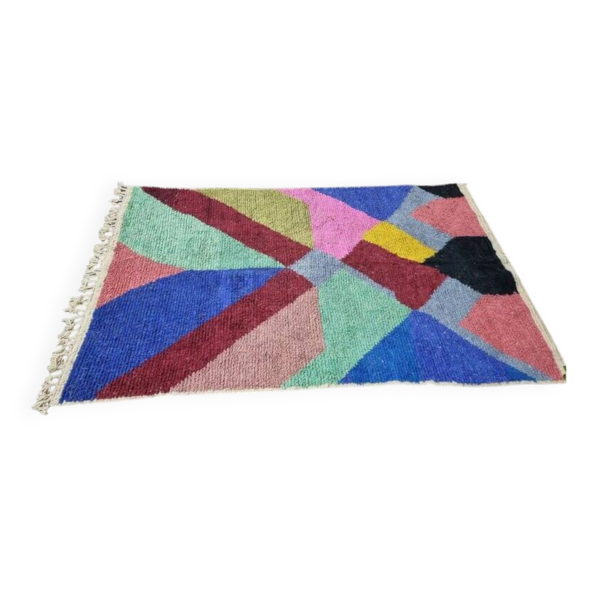 Moroccan wool rug from Oued Zam