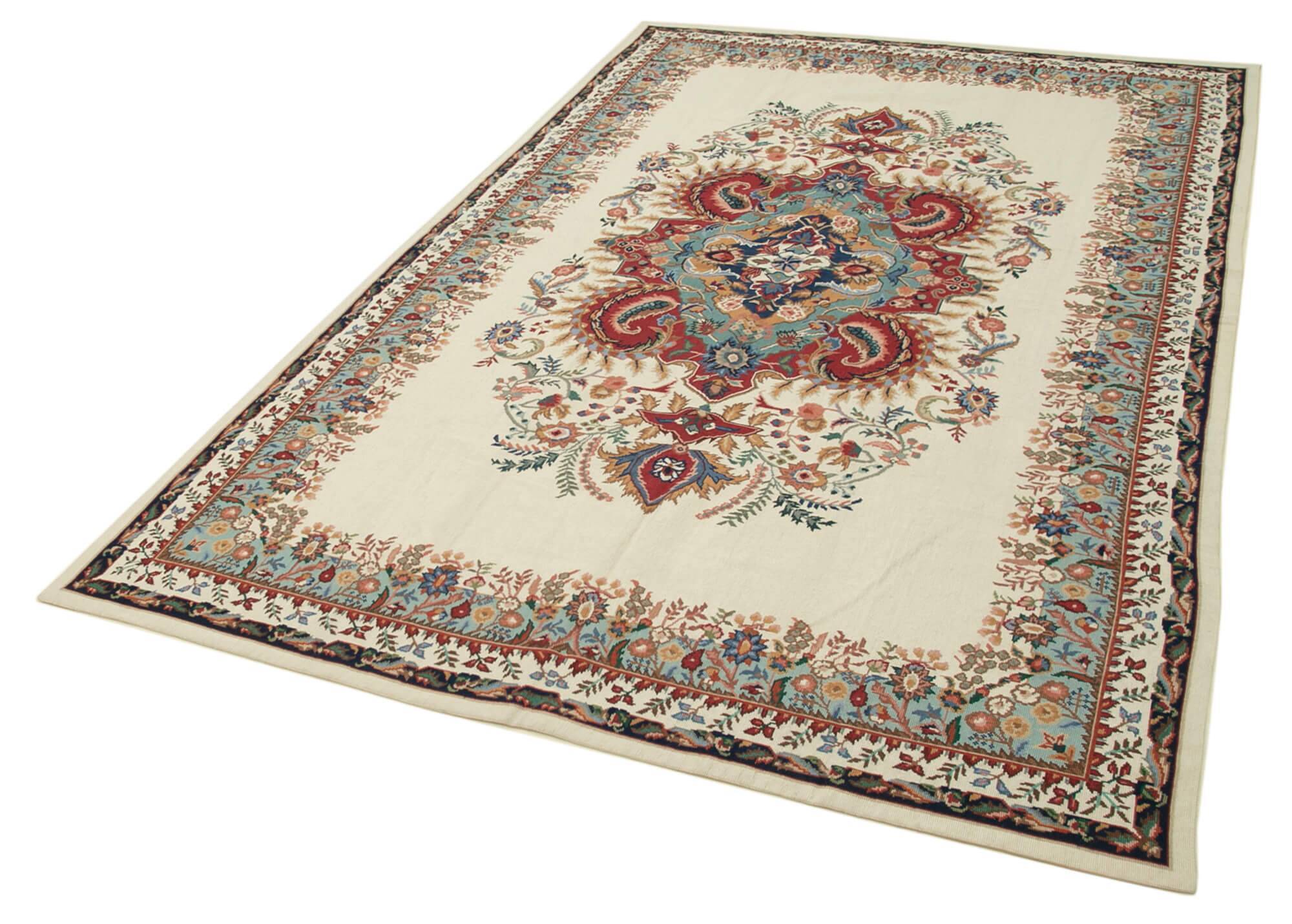 Handmade Vintage Flatweave Needlepoint Kilim 167 cm x 260 cm