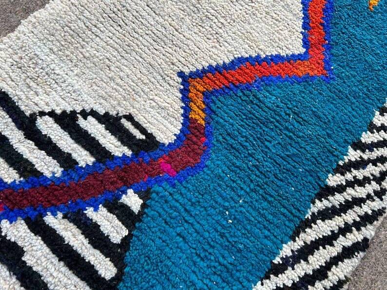 Colorful Beni Ouraine rug