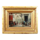 Oil Painting On Canvas, Children At Play, Italy, 19th Century