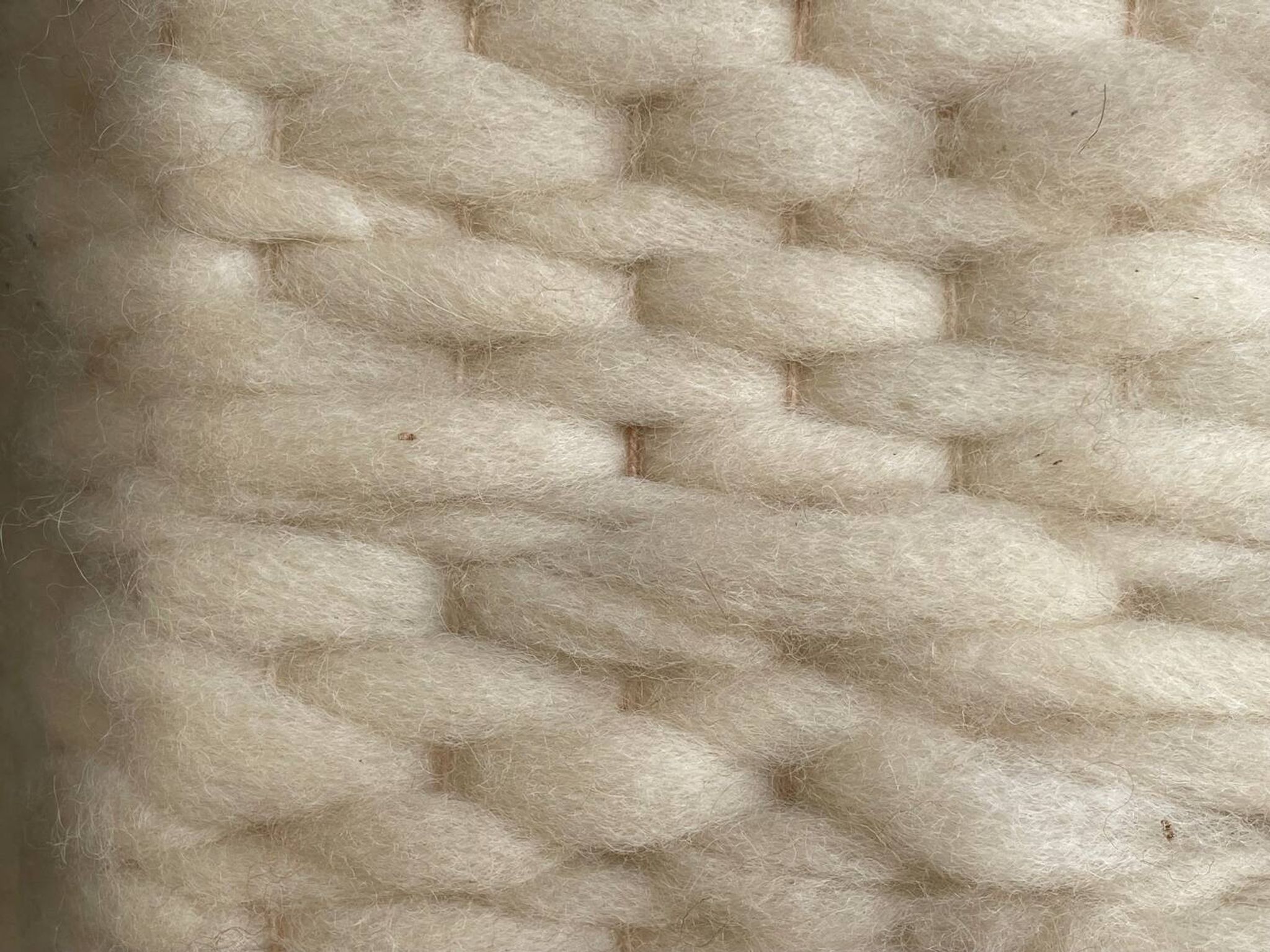 Vintage 70's wool lampshade
