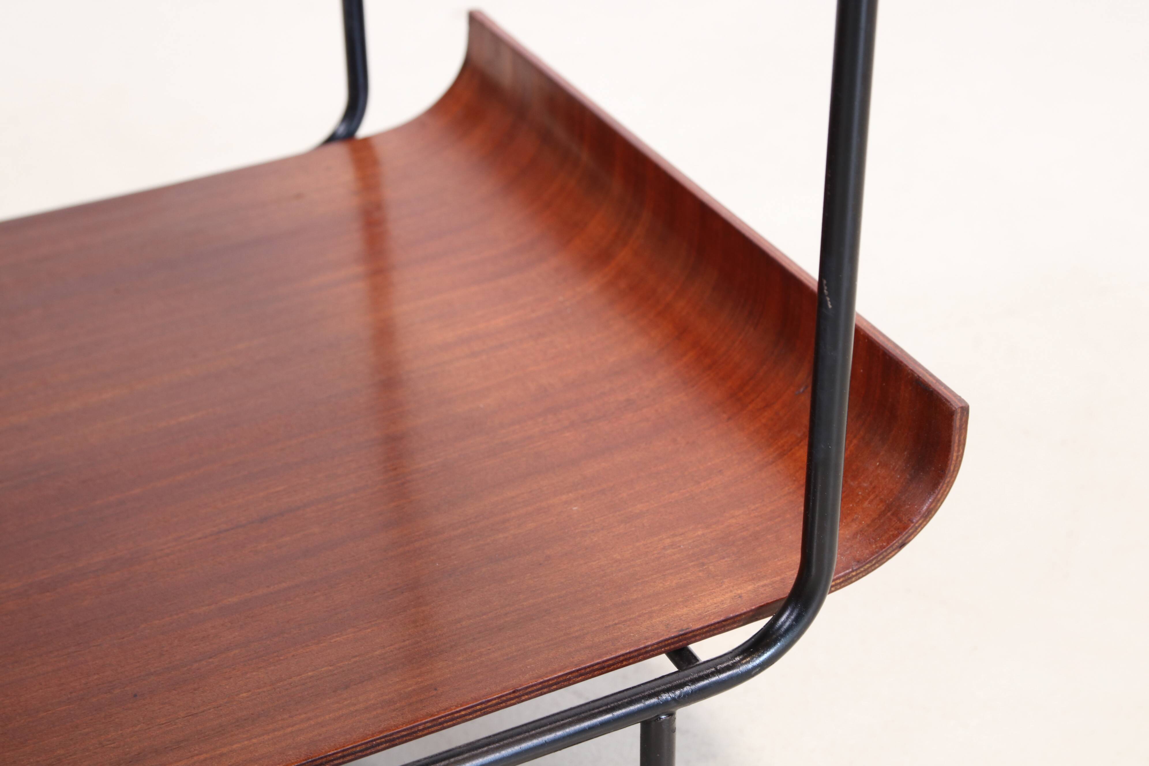 Plywood tea trolley by Franco Campo and Carlo Graffi for Stilcasa