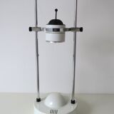 Adjustable desk lamp in chrome and metal, eighties