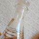 Luxhem glass carafe with vintage gold trim