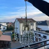Vintage Italian Cascade 3-Light Chandelier with Tassels