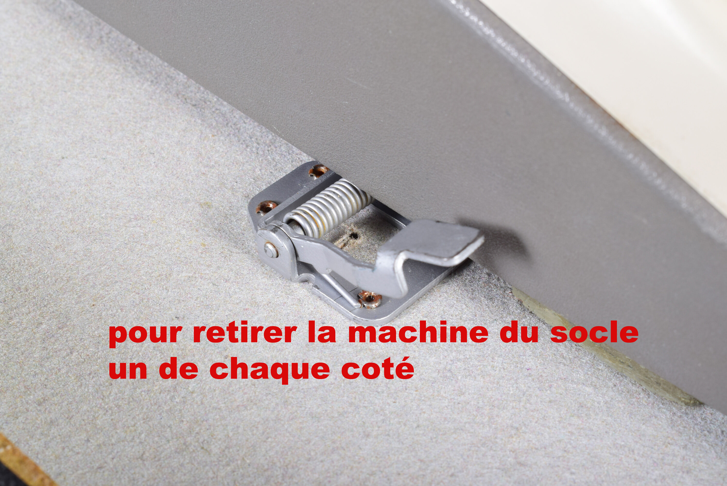 Olympia typewriter with suitcase