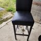 Bar cabinet with a stool