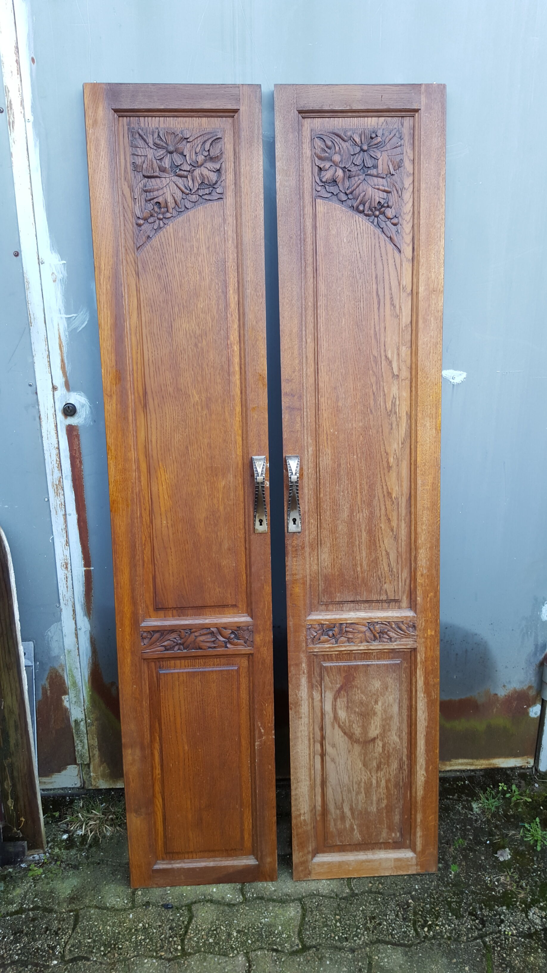 Pair of old doors art deco