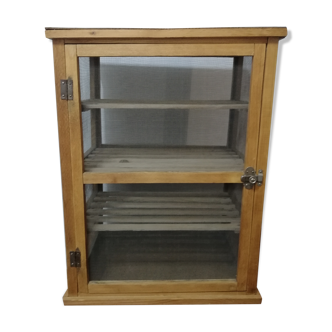 Ancien garde manger en bois hauteur 63cm
