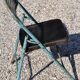 Unique folding metal chair