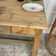 Table de ferme bois brut