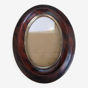 Old oval wooden frame 19th century