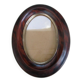 Old oval wooden frame 19th century
