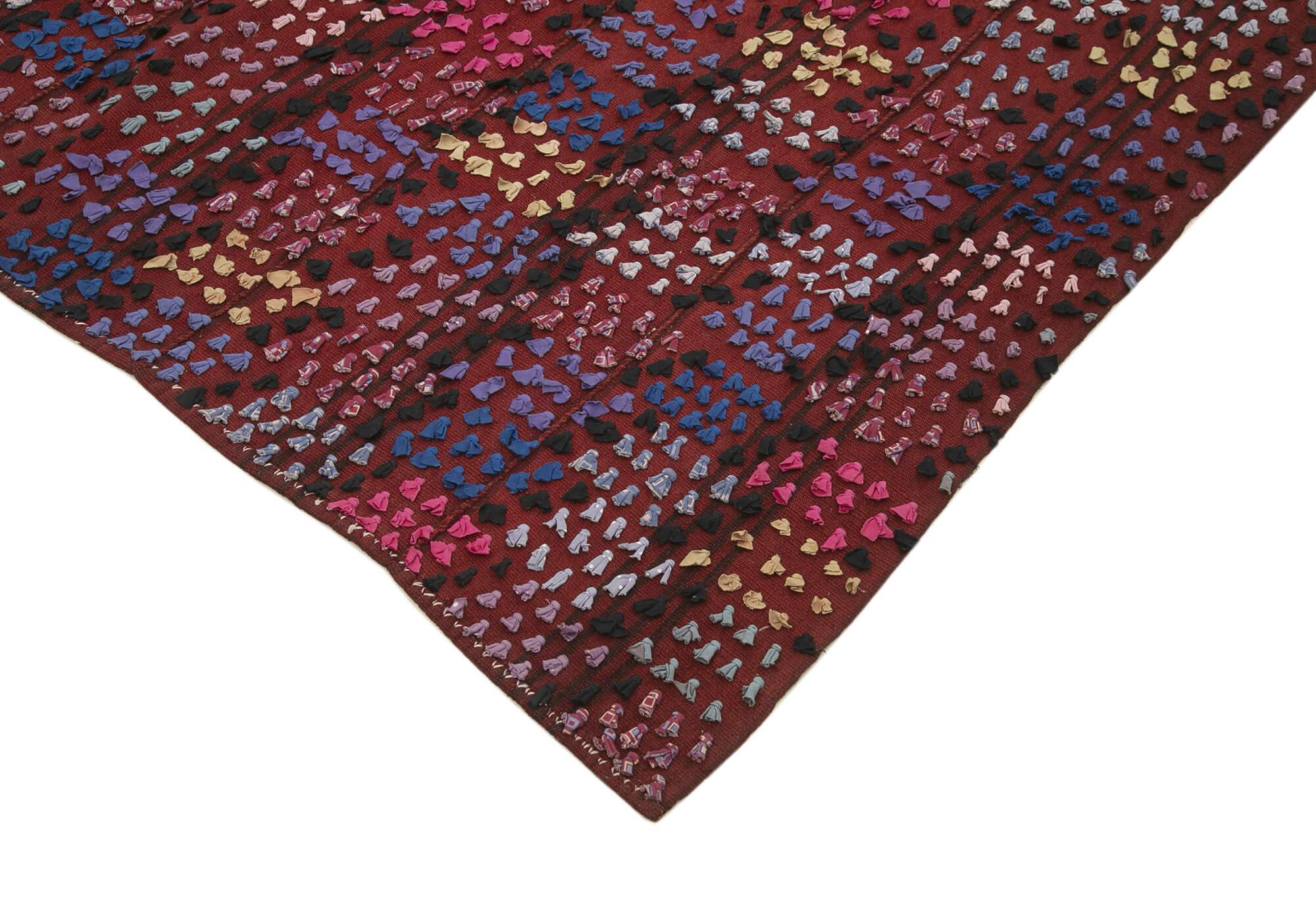 Turkish Handmade Vintage Anatolian Kilim 177 cm x 243 cm