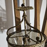 Napoleon III basket chandelier with tassels