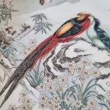 Pair of vintage Franklin Japanese hand-painted porcelain plates