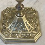 Paire de bougeoirs en laiton XIXème