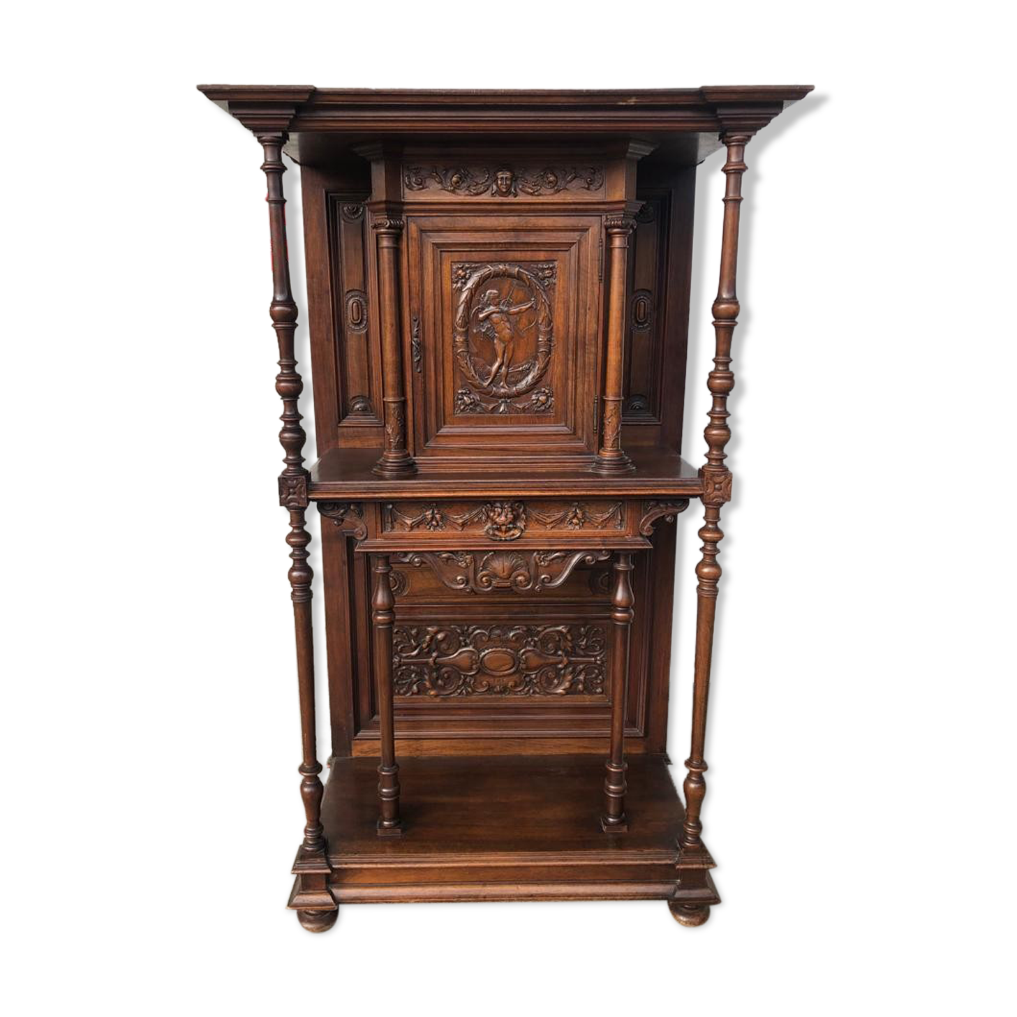 Credence In Walnut Style Renaissance Late Nineteenth Century - Buffet - Dessert