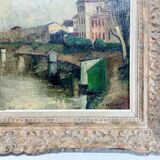 L Neillot - Oil on canvas “The Seine at Meudon”