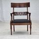 1920-30s, set of 2 armchairs, design after Georges Jacob, carved teak wood.