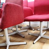 Suite of 8 office armchairs