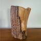 Vintage Vallauris Ceramic Vase Grandjean Jourdan Faux Wood
