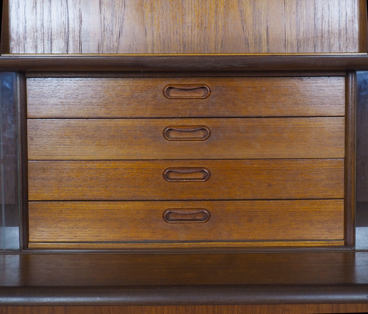 Danish design buffet with sliding doors by Poul Jessen, 1960's