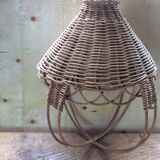 Hanging lamp wicker