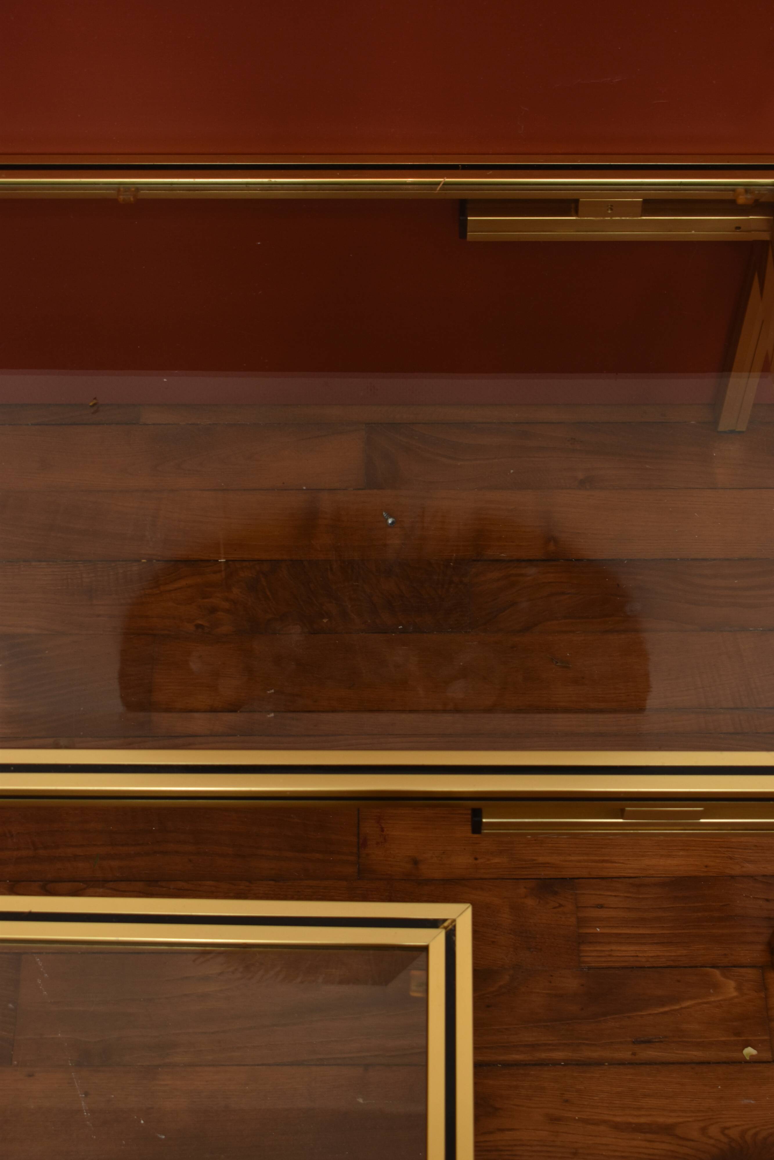 Pierre Vandel's coffee table and built-in sofa