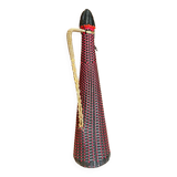 Large vintage scoubidou bottle