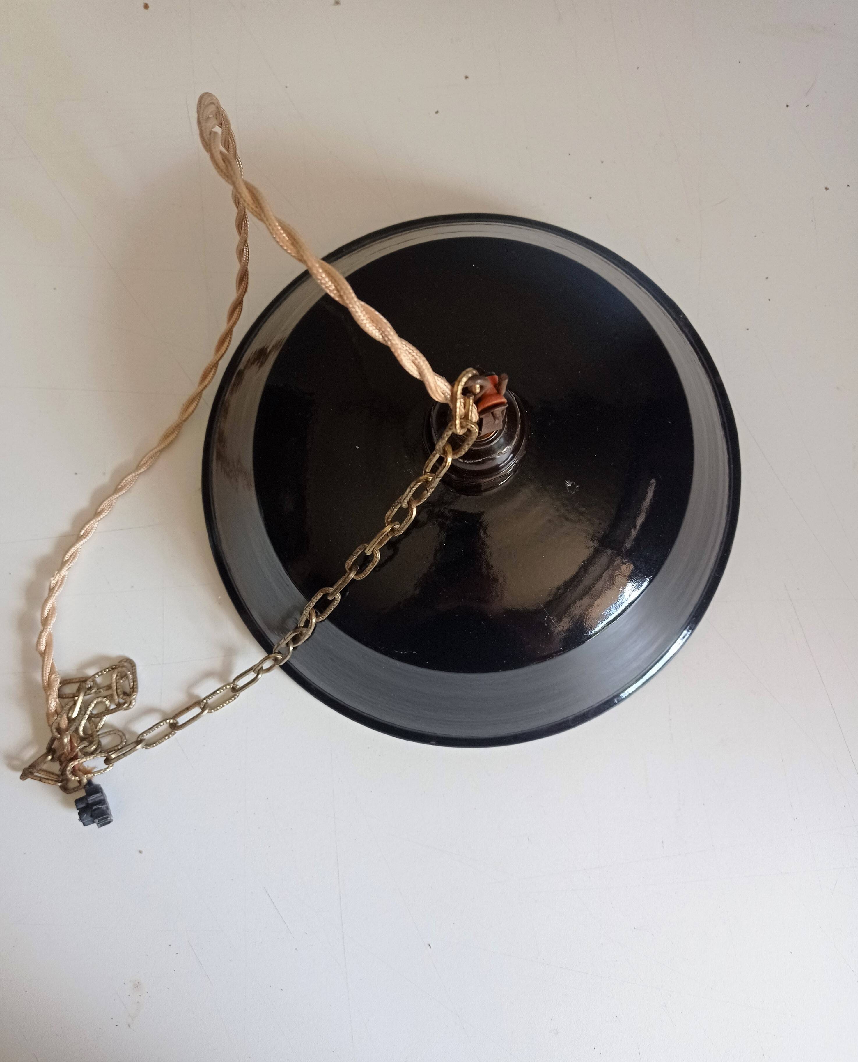 Industrial / factory pendant light Enamelled sheet metal